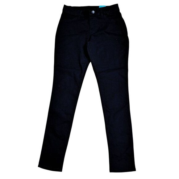 Riders Lee Women's Skinny Pull on Pants Black Comfort Classic Sz Small 30" Waist - Picture 2 of 8